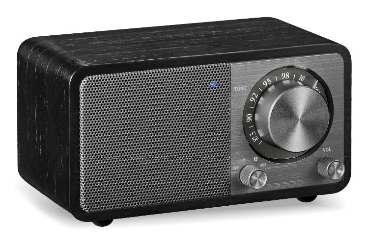 Sangean Wr-7 Plus Roble De Luz De Luna Radio Con Mueble De Madera Fm Bluetooth Aux