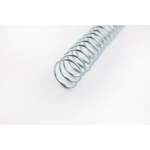 Gbc Espiral Metálica 6mm 20 Hojas Negro Paso 5.1 Caja De 100