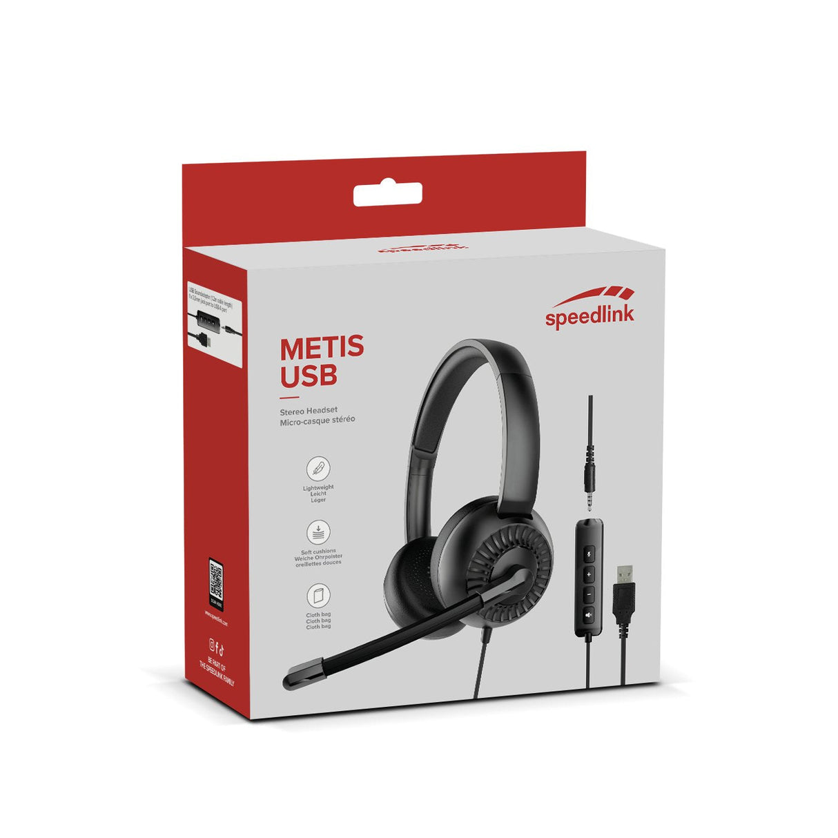 Auriculares Speedlink Metis Alámbrico Diadema Juego Usb Tipo A Negro