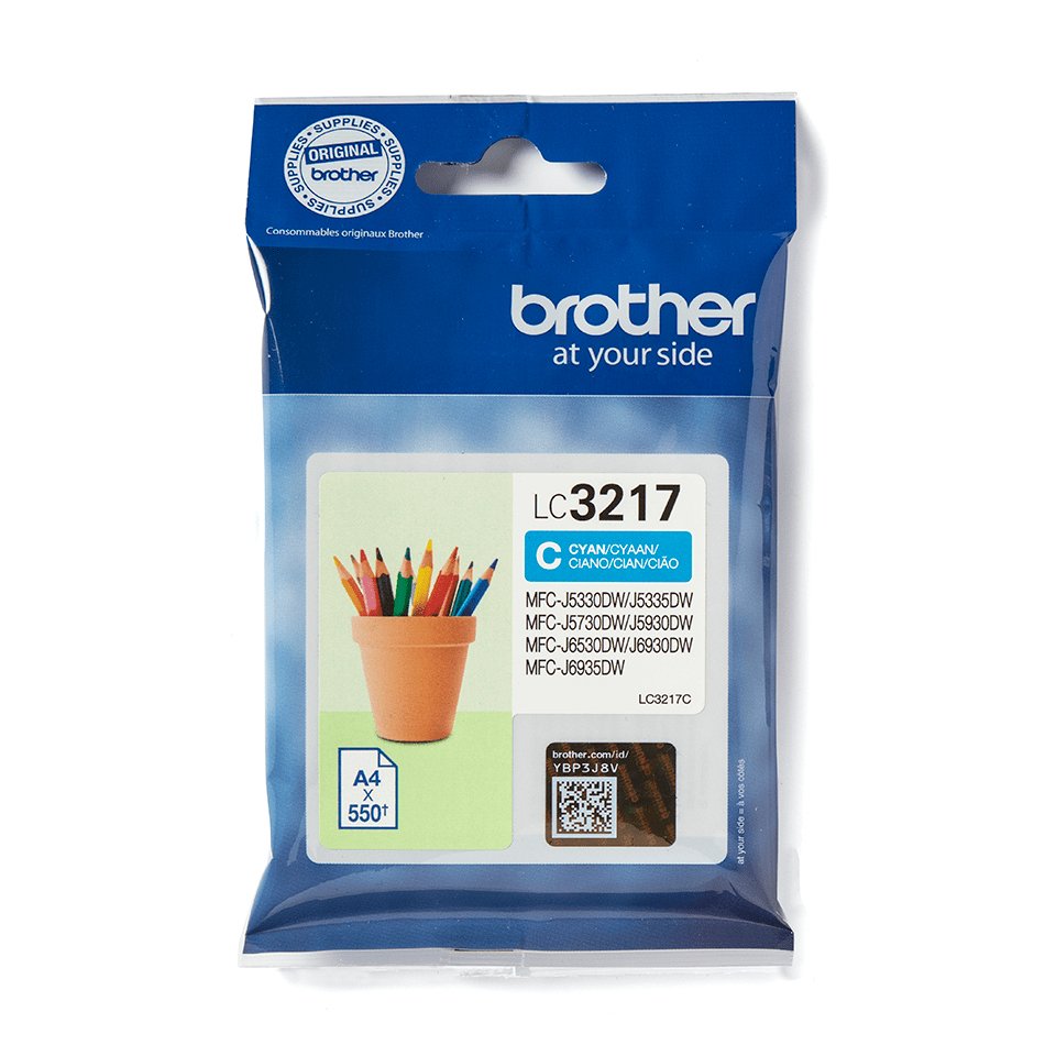 EAN 4977766762120 - Brother LC3217C cartucho de tinta 1 pieza(s) Original Cian imagen 1