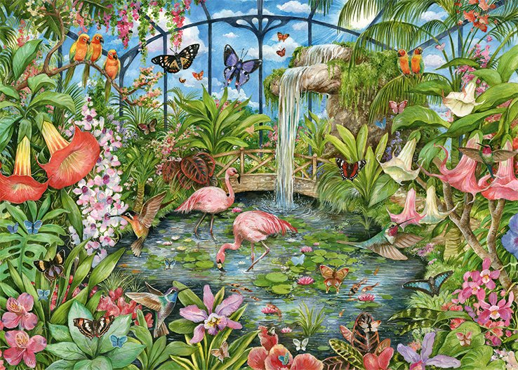 Jumbo Falcon Tropical Conservatory 1000 Teile Puzzle (11295)