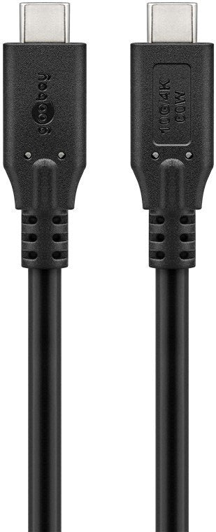 Cable Goobay Usb-C , Usb 3.2, 60 W, 10 Gbit S, Power Delivery, 1.5 M, Black