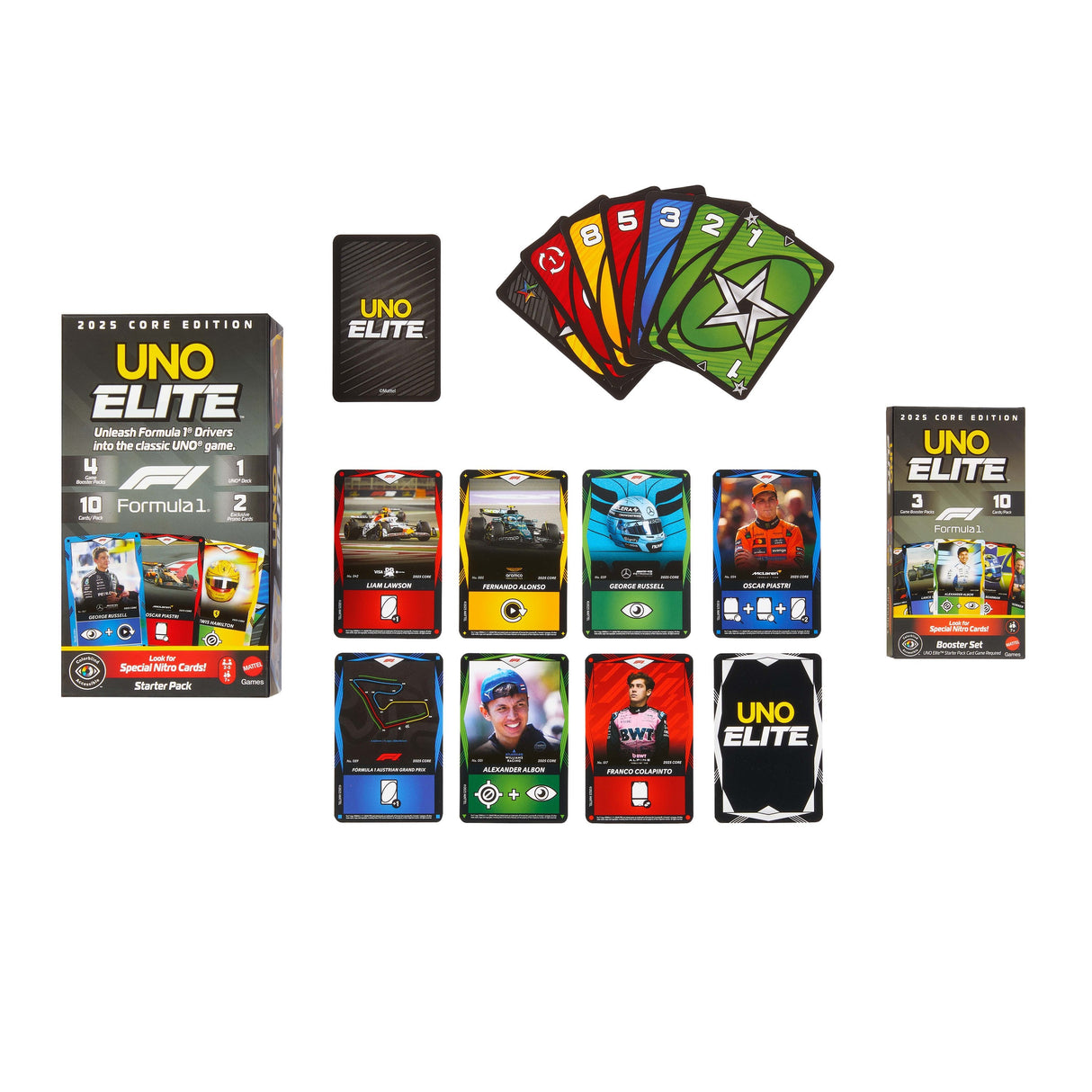 Juego Cartas Uno Elite F1 Booster Pack