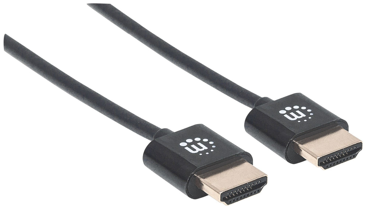 Manhattan Cable Hdmi Macho A Macho, Hec, Arc, 3d, 4k, Blindado, Negro, 1.8 M