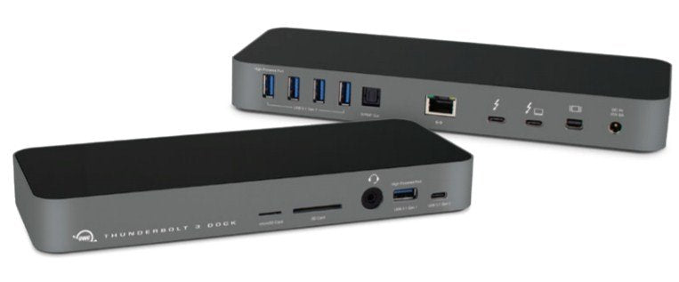 Owc Owctb3dk14psg Base Para Portátil Y Replicador De Puertos Alámbrico Thunderbolt 3 Gris