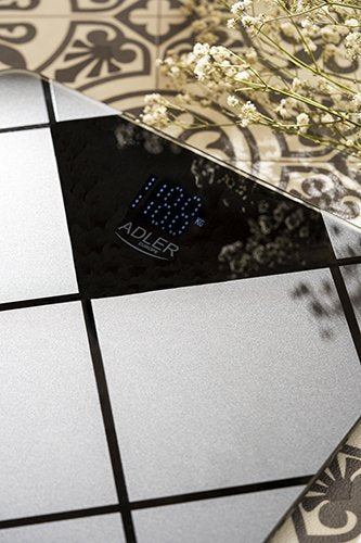 Báscula De Baño Adler Ad 8169 Peso Máximo (Capacidad) 180 Kg, Grafito/Negro