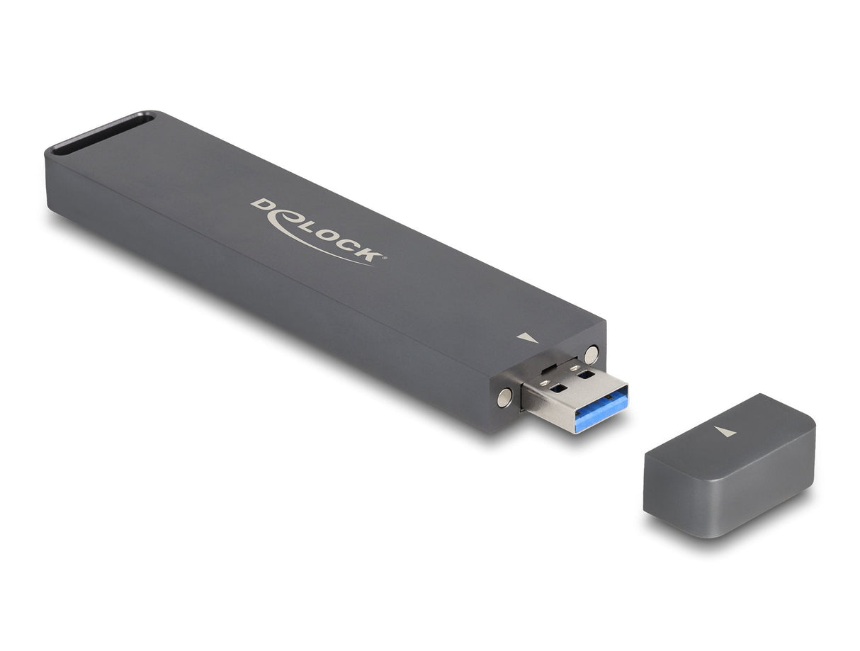 Delock 42021 Caja Externa Para Ssd M.2 Nvme Pcie O Ssd Sata Con Usb 10 Gbps Tipo-A Macho