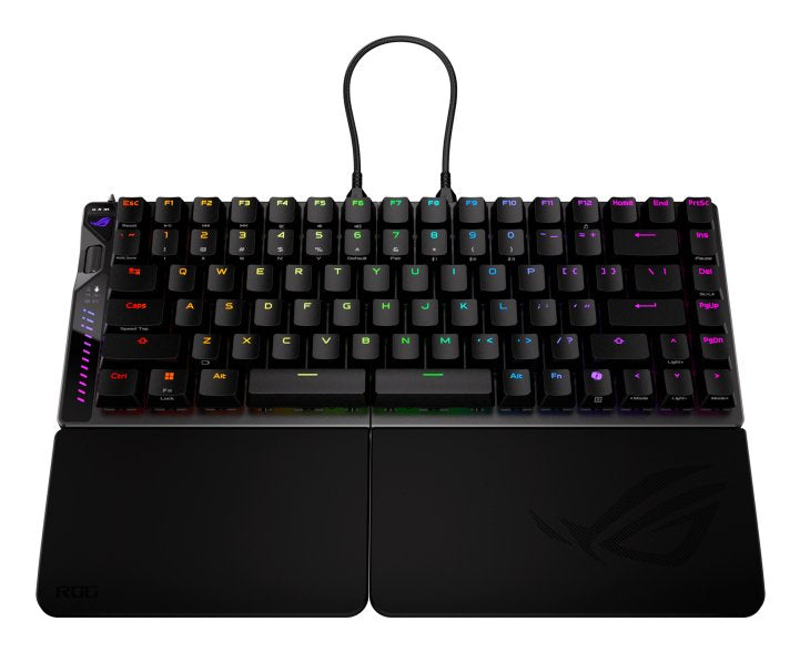 Asus Rog Falcata Teclado 75% Compact Retroiluminado Inalámbrico 2.4 Ghz Bluetooth 5.0 Usb Qwerty Ee. Uu. Interruptor: Interruptores Magnéticos Rog Hfx V2 Negro
