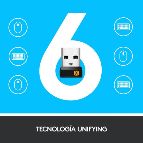 EAN 5099206059351 - Logitech 920-007137 teclado Hogar RF inalámbrico QWERTY Español Negro imagen 13