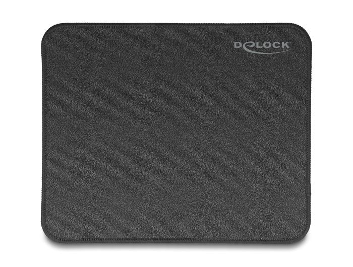 Delock 12112 Alfombrilla De Ratón Con Brillo, Negra 300 X 245 Mm