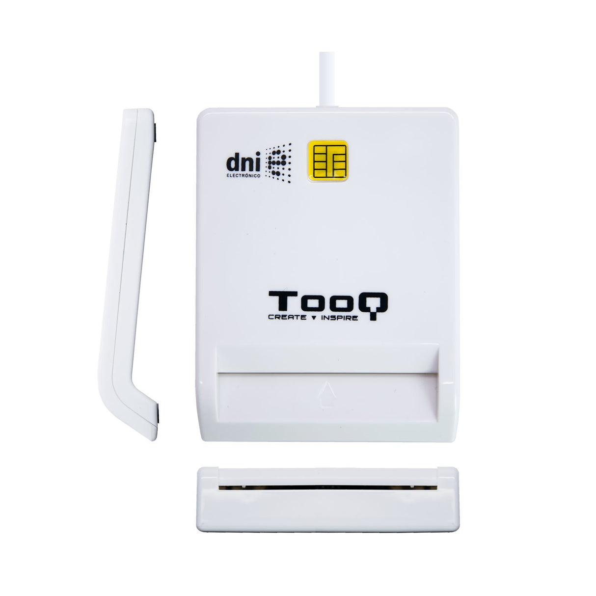 EAN 8433281008540 - TooQ TQR-210W lector de tarjeta inteligente Interior USB 2.0 Blanco imagen 2