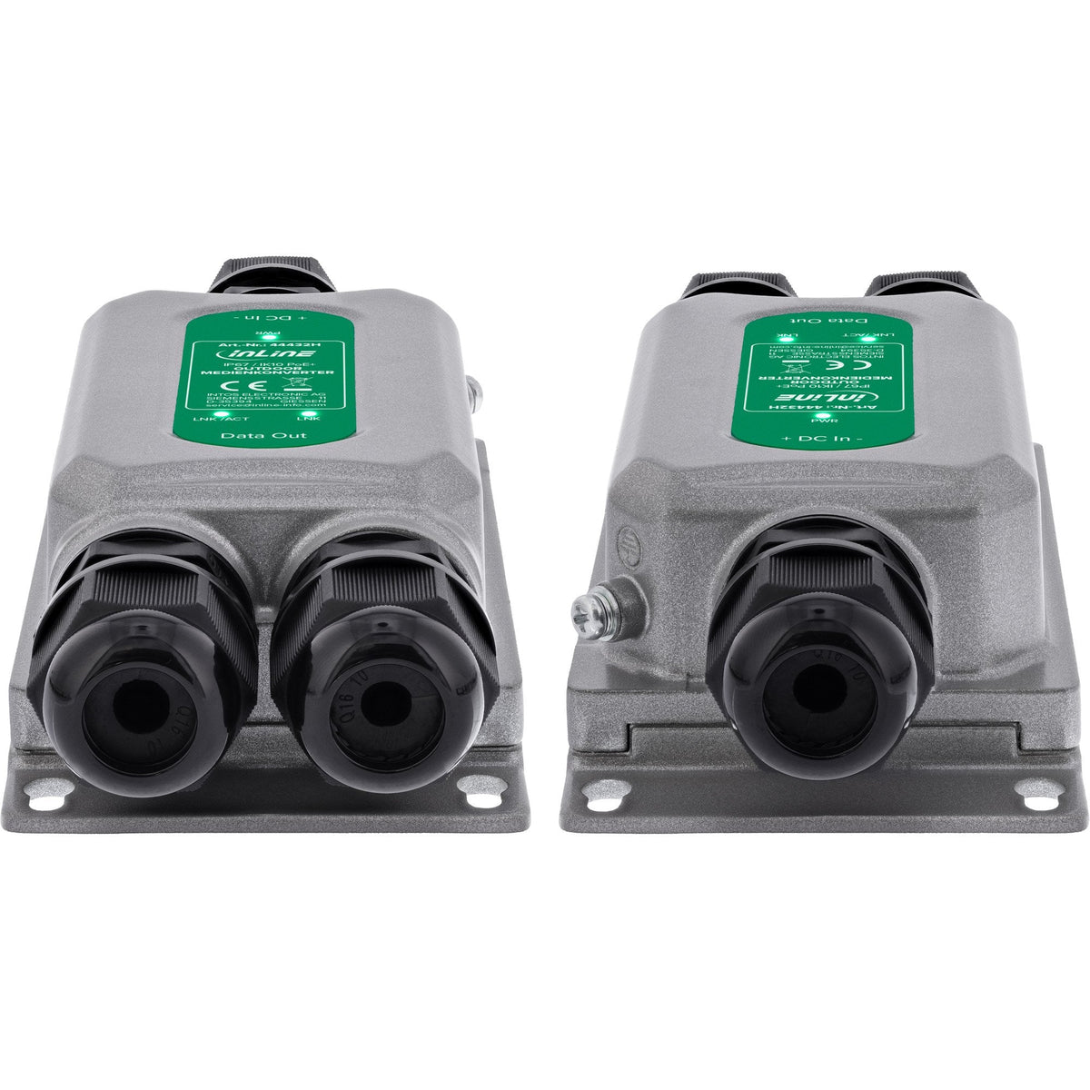 Convertidor De Medios Inline® Poe+ Para Exteriores Ip67 Ik10 1 Gb/S Rj45 Sfp Inline®