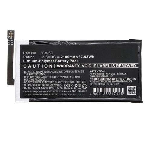 Battery For Nokia Bv-5d, 800 Tough, Ta-1186, Ta-1186/Ds,
