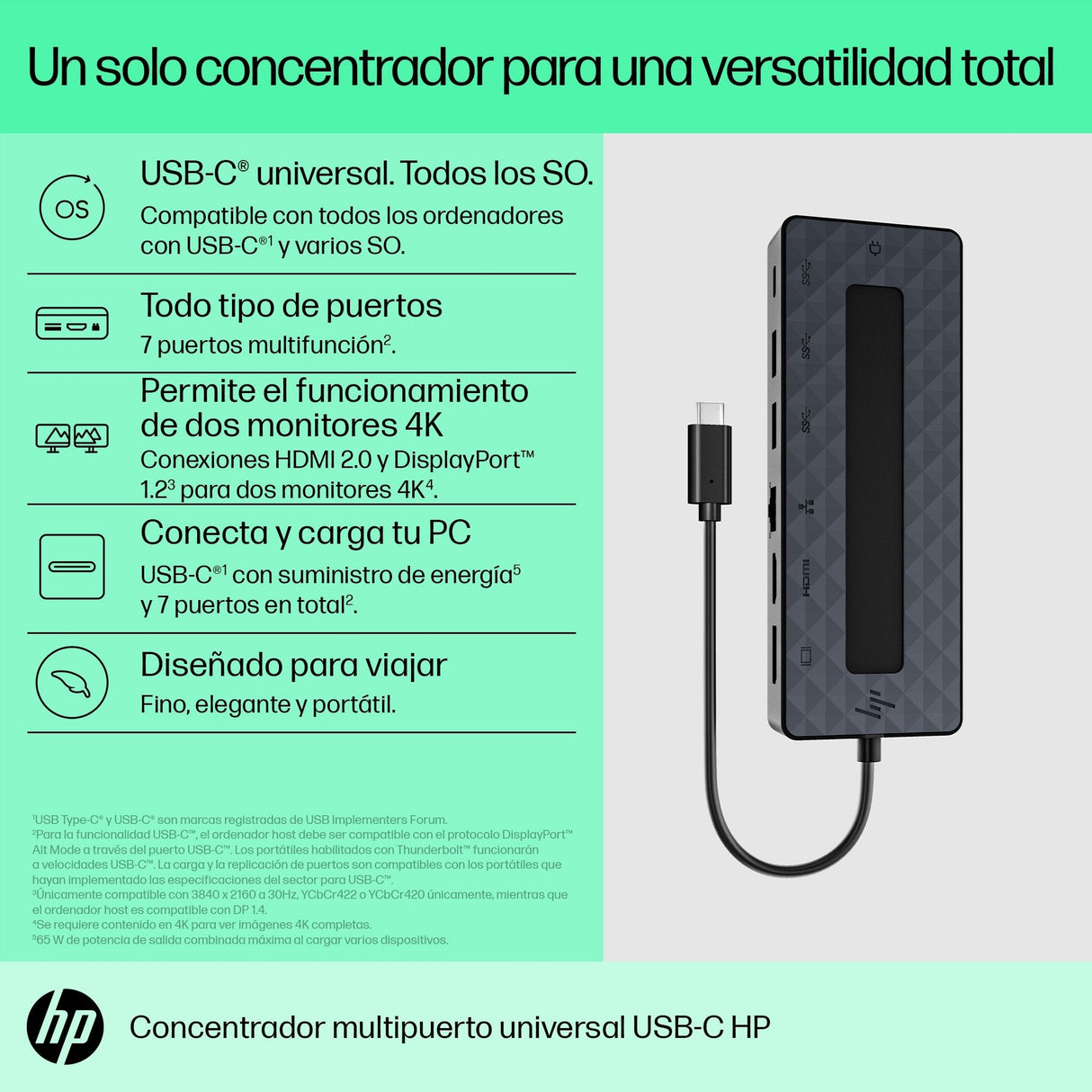 Dockingstation Hp Usb-C Multiport 50h98aa
