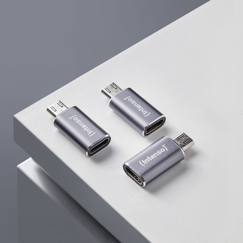 Intenso 3-Pack Usb Adaptador Usb-C -> Usb-Micro C480m Aluminiu