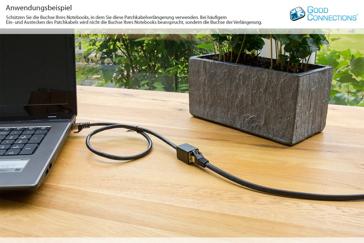 Good Connections Cable De Redverl. M. Cat.7 Rk Schwarz 10m