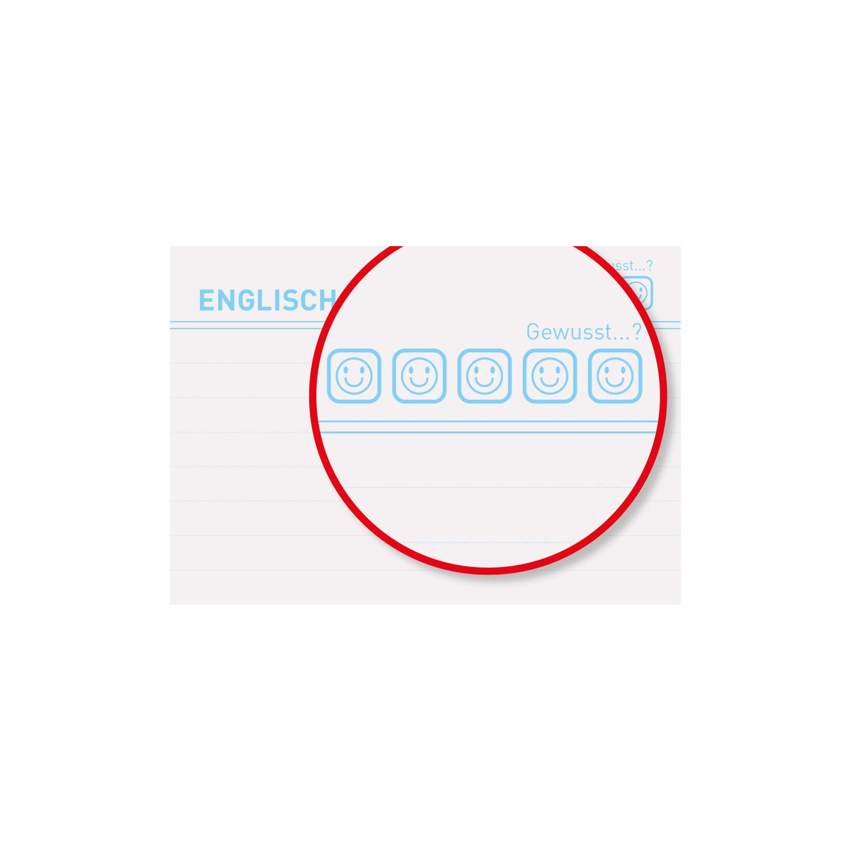 Herlitz Karteikarte A8 Vokabeln Rayado Blanco Bl.Engel 100er