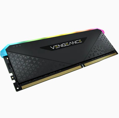 Memoria Ram Corsair Ddr4 3200 8gb C16 Vengeance Rgb Rs 1.35v, 16-20-20-38 Black Pcb, Amd & Intel