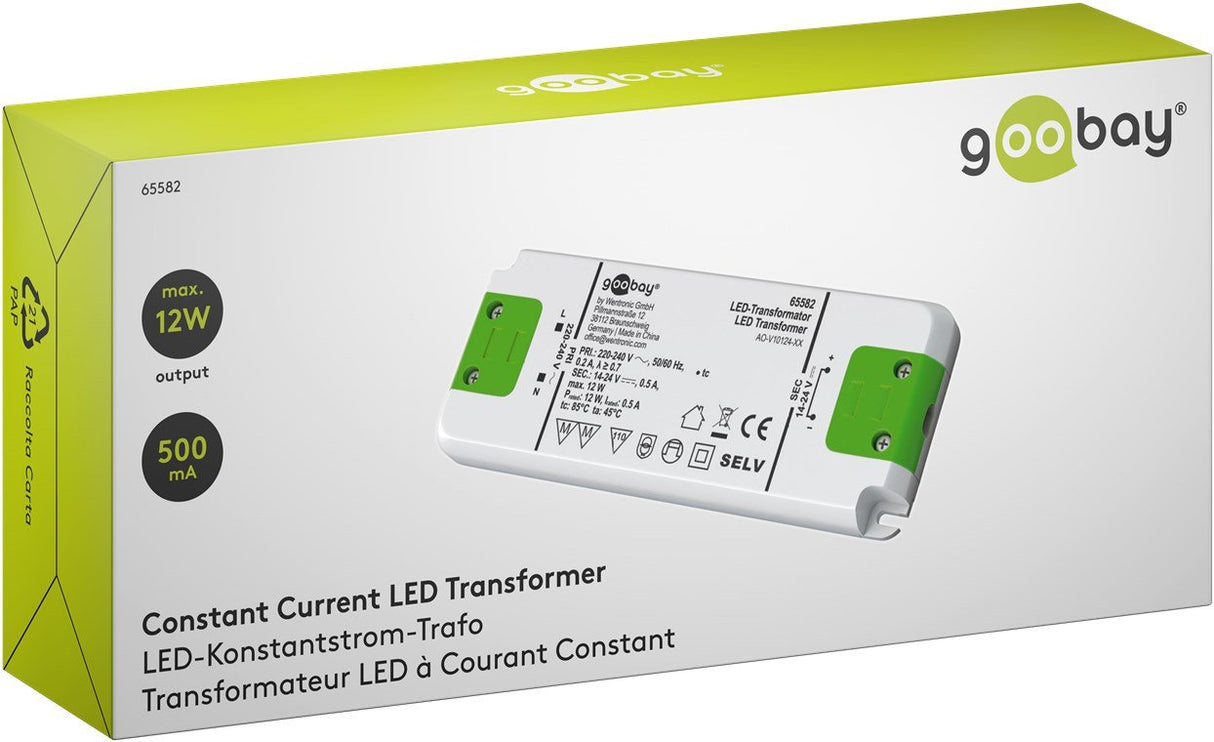 EAN 4040849655821 - Goobay 65582 transformador de corriente Blanco, Verde 0,5 A imagen 7