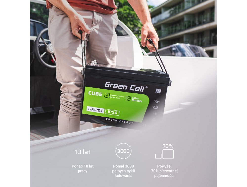EAN 5904326374843 - Green Cell LFPGC12V80AH batería para sistema ups Fosfato de hierro-litio (LiFePo4) 12,8 V imagen 4