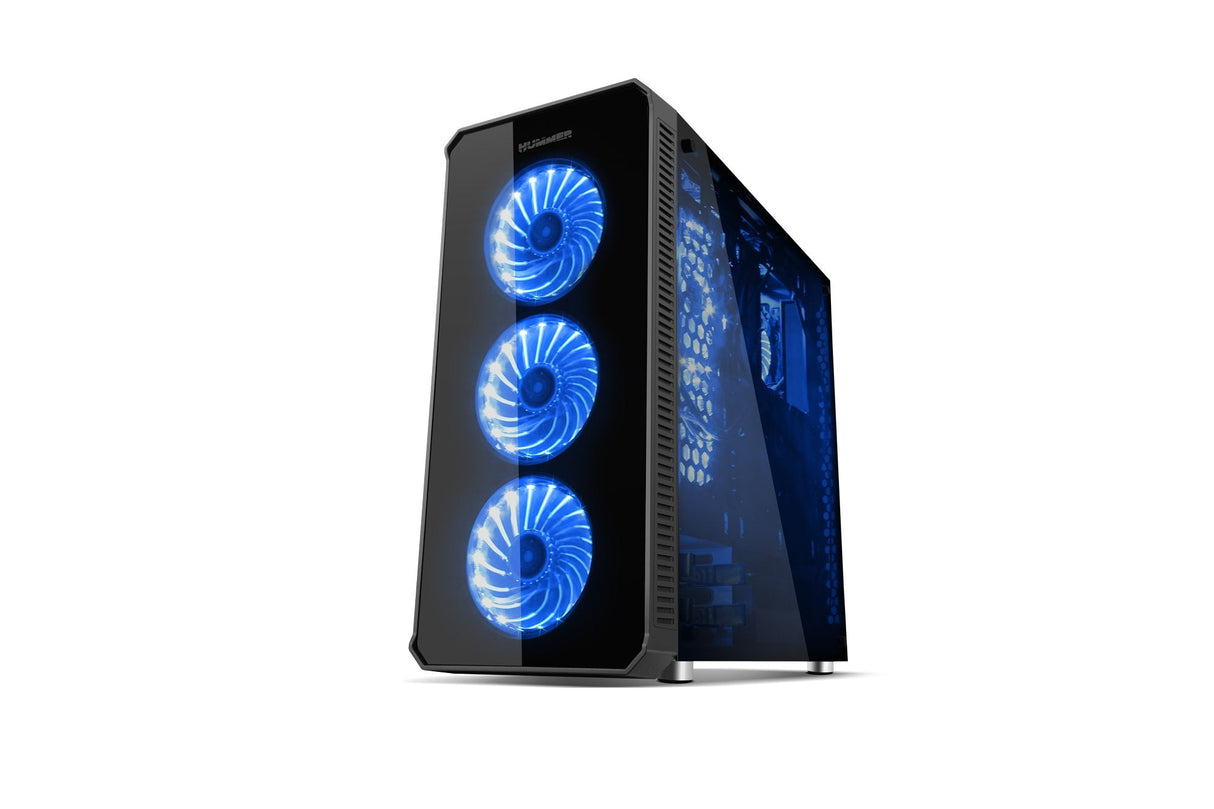 Caja Pc Nox Atx Hummer Tgx. Torre. Cristal Templado Usb 3.0 Con Ventiladores