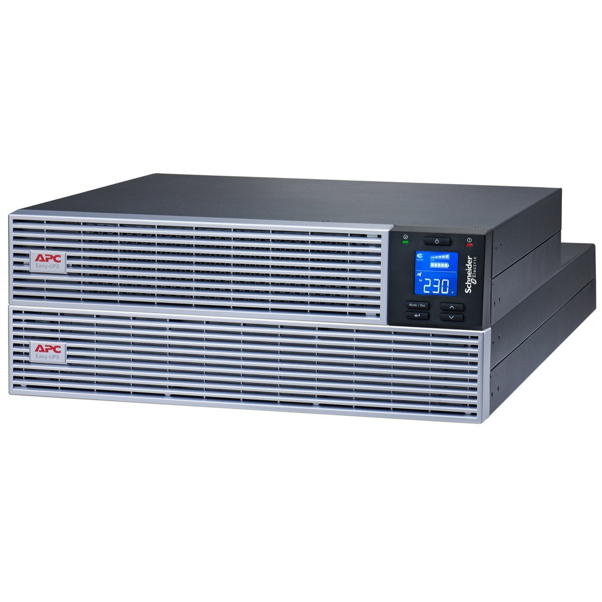 Sai Apc Easy Ups On-Line Ups (Montaje En Bastidor) Ca 230 V 2700 Vatios 3000 Va Ion De Litio Usb Rs-232 Conectores De Salida: 7 4u 19" Negro Con Plata Para Modbus Card Srvsmb001