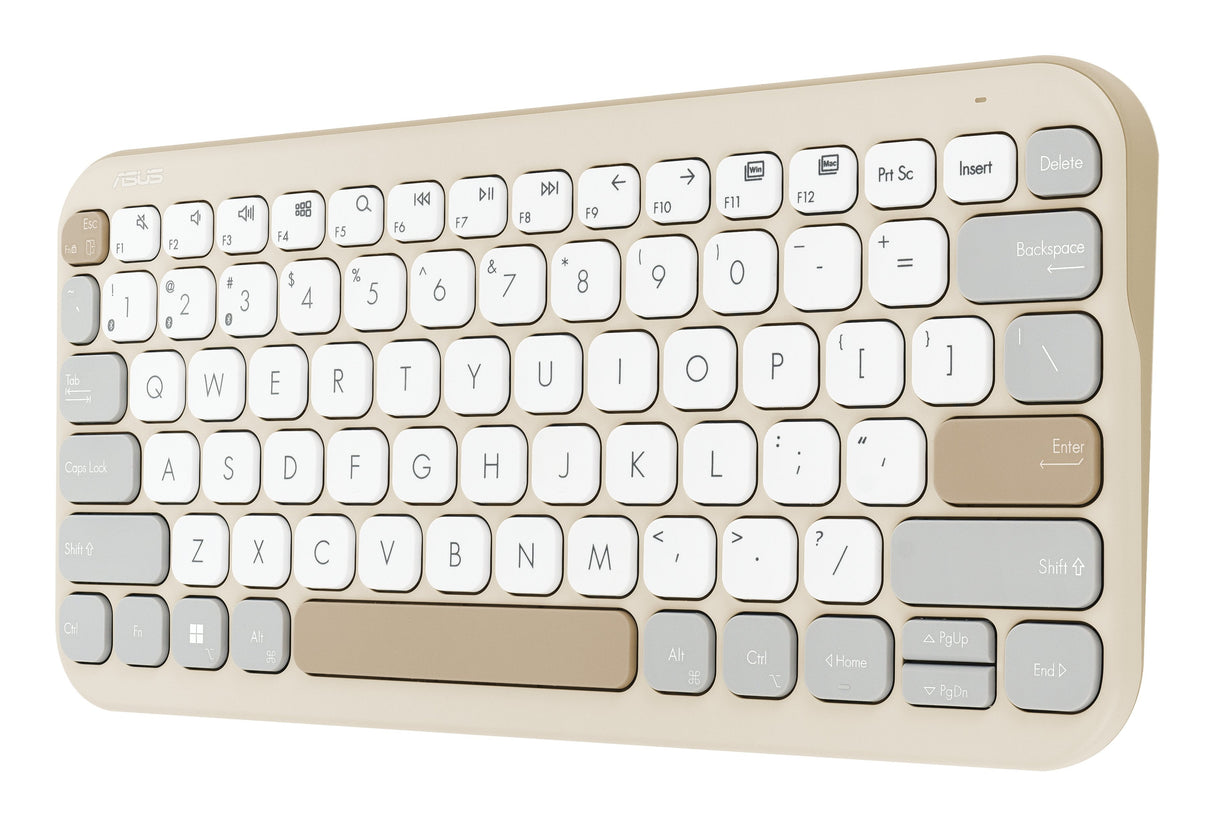 Asus Marshmallow Keyboard Kw100 Teclado Hogar Bluetooth Inglés De Ee. Uu. Beige