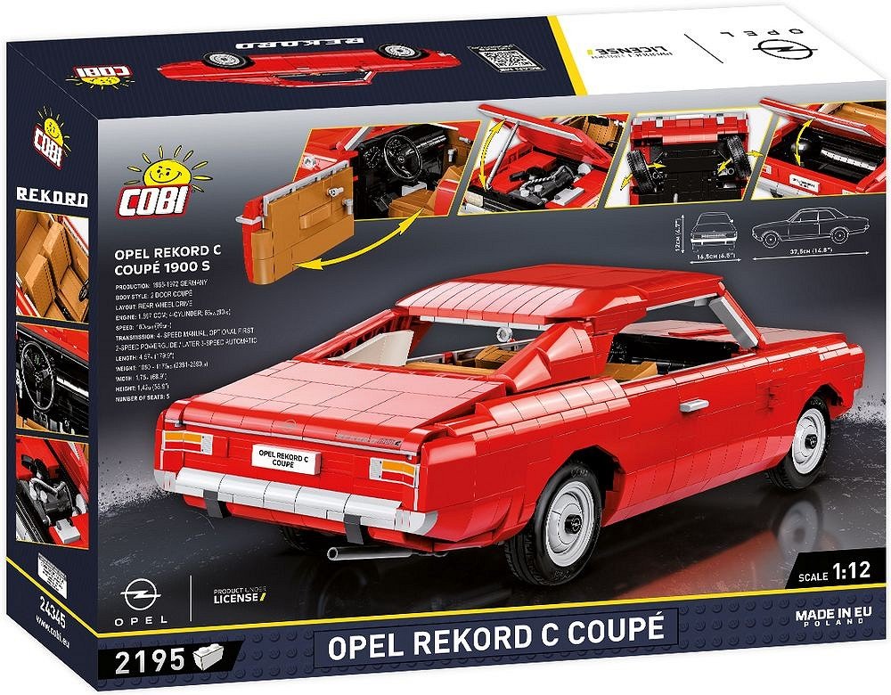 Cobi Opel Rekord C Coupe, Juguete De Construcción Cobi-24345