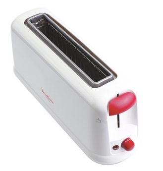 Tostadora De Pan Moulinex Ls160111 Principio 840-1000w Ranura Extralarga 25cm 7 Niveles De Tostado Función Parada Y Descongelar