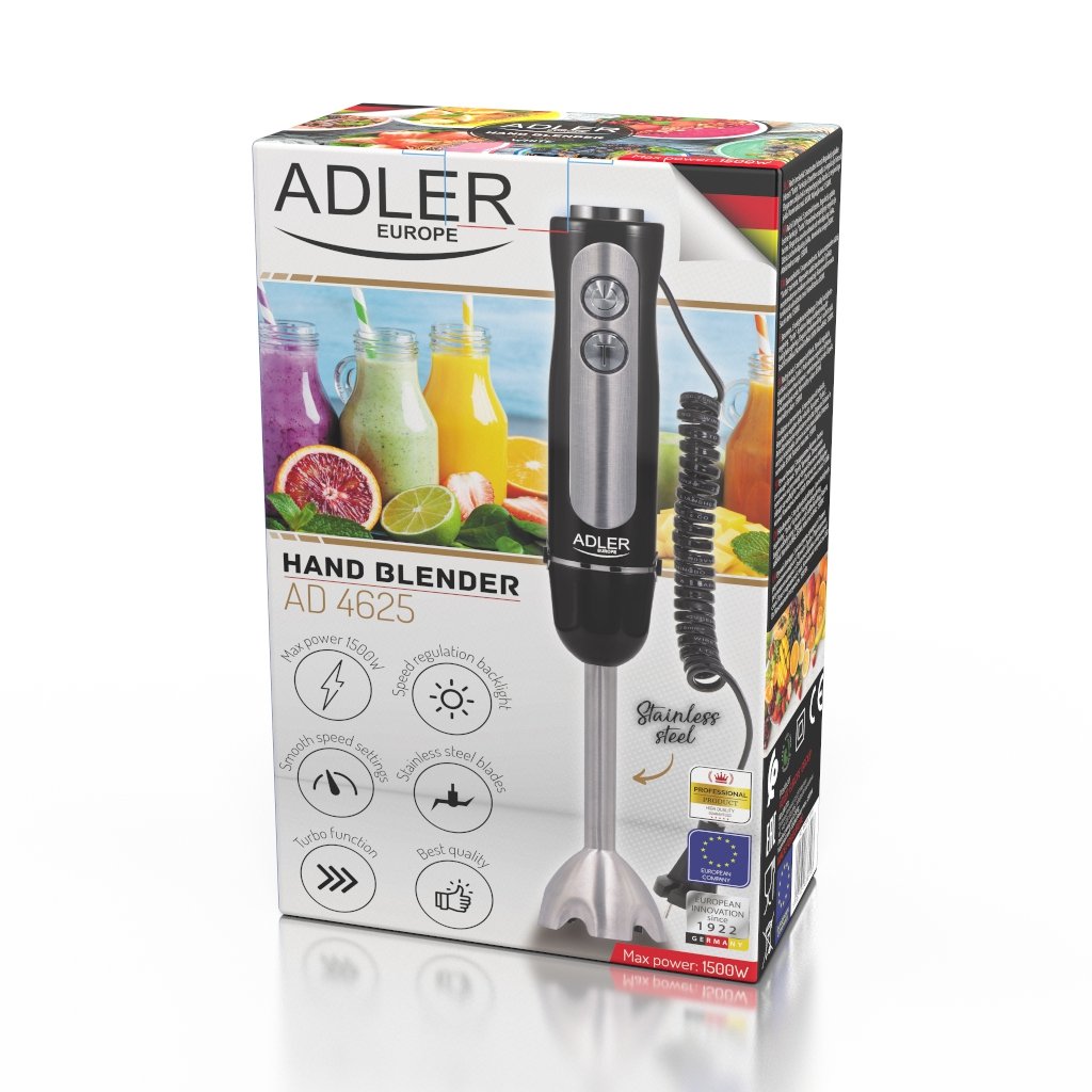 EAN 5902934839013 - Adler AD 4625B licuadora Batidora de inmersión 1500 W Negro imagen 10