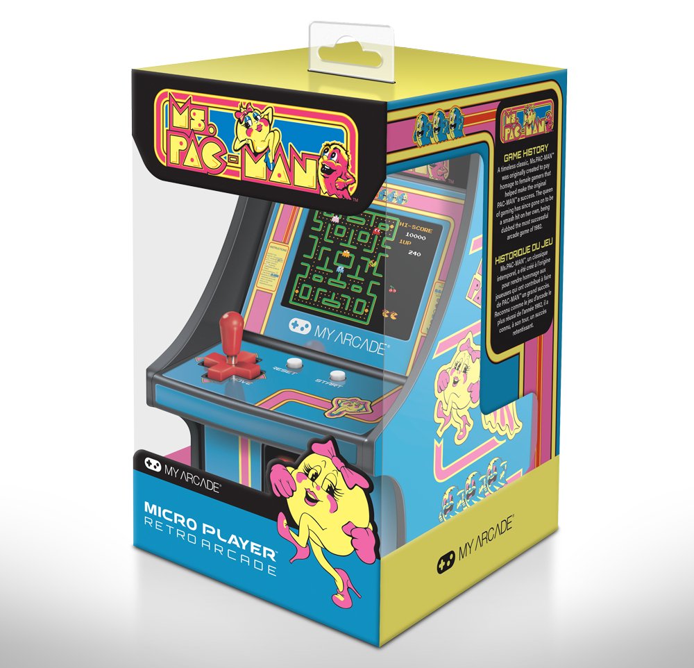 My Arcade Micro Player Ms Pacman 6.75" Dgunl-3230