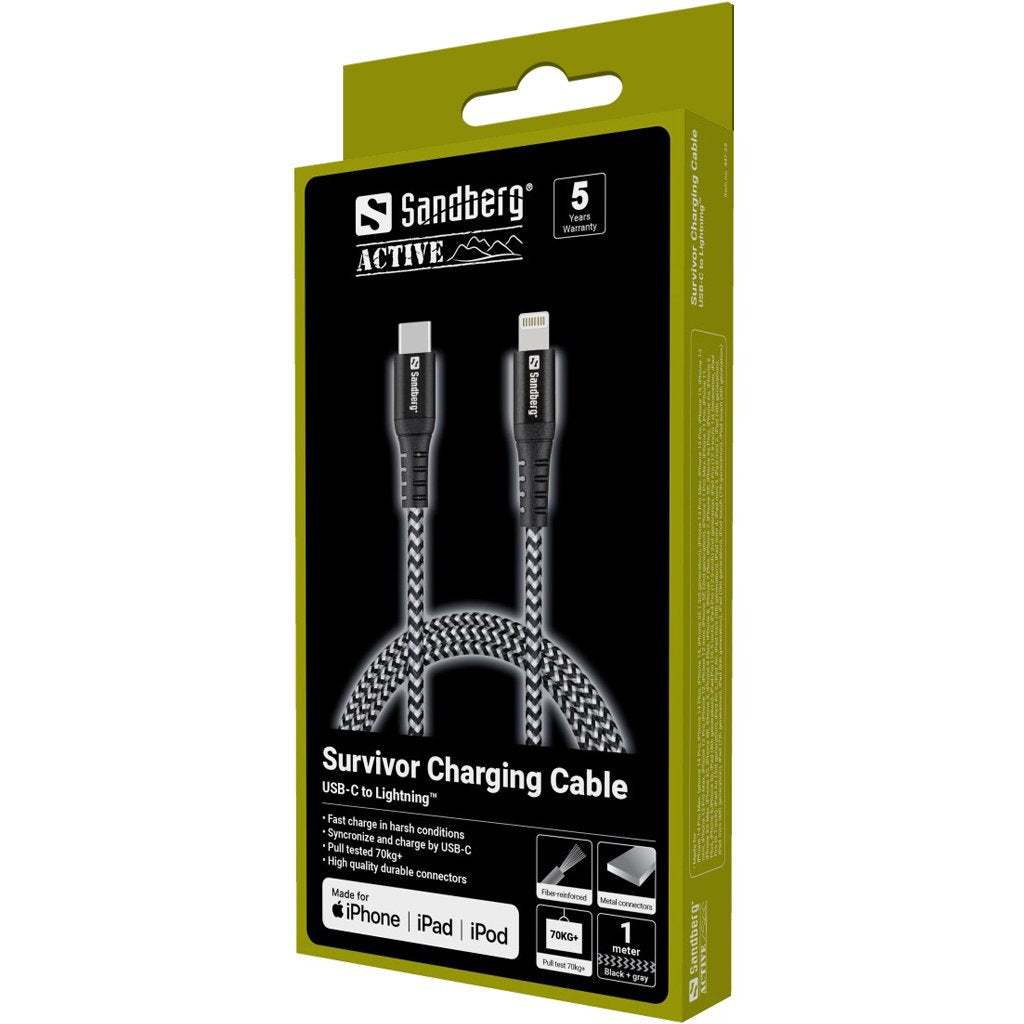 EAN 5705730441554 - Sandberg 441-55 cable de conector Lightning Negro, Blanco imagen 2