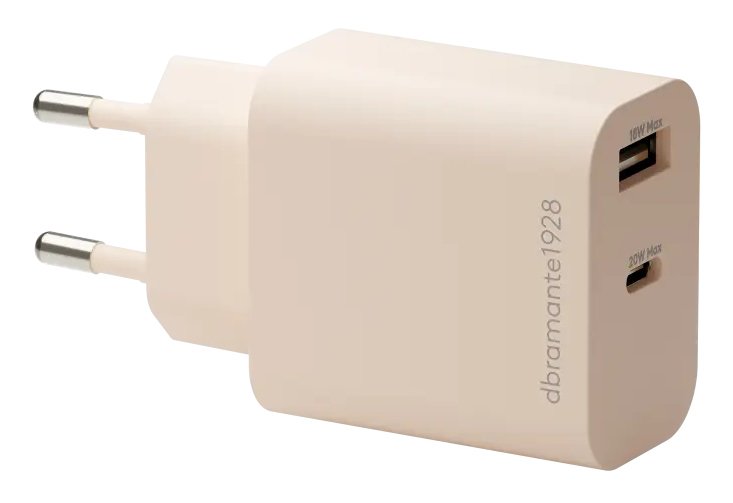Dbramante1928 Re-Charge - Fuente De Alimentación - 20 Watt - 2 Puntos De Conexión De Salida (Usb-C, Usb)