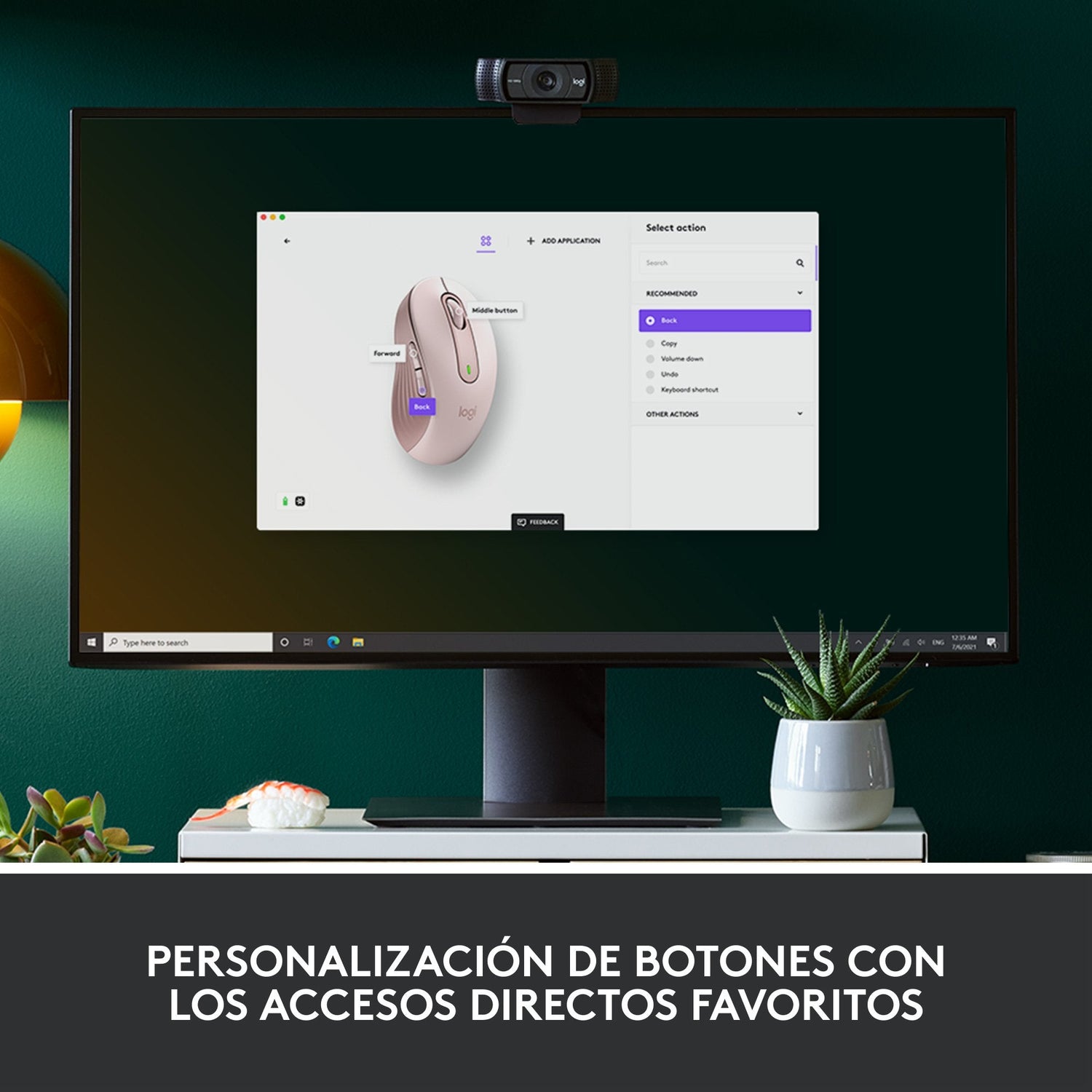 Logitech Raton Inalambrico Signature M650 Rosa 910-006237