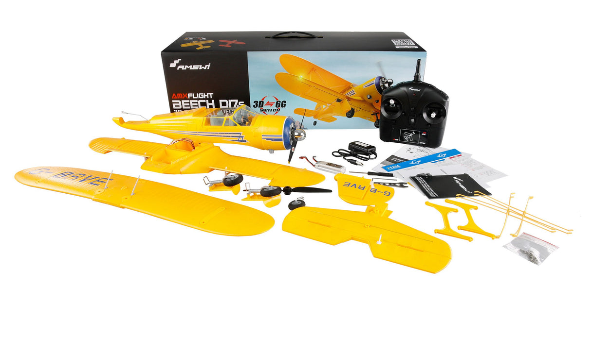 EAN 4262408975076 - Amewi D17s modelo controlado por radio Biplano Motor eléctrico imagen 2