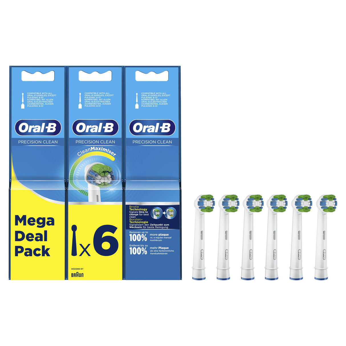 Braun Oral-B Precision Clean 2+2+2 Pack Ffs