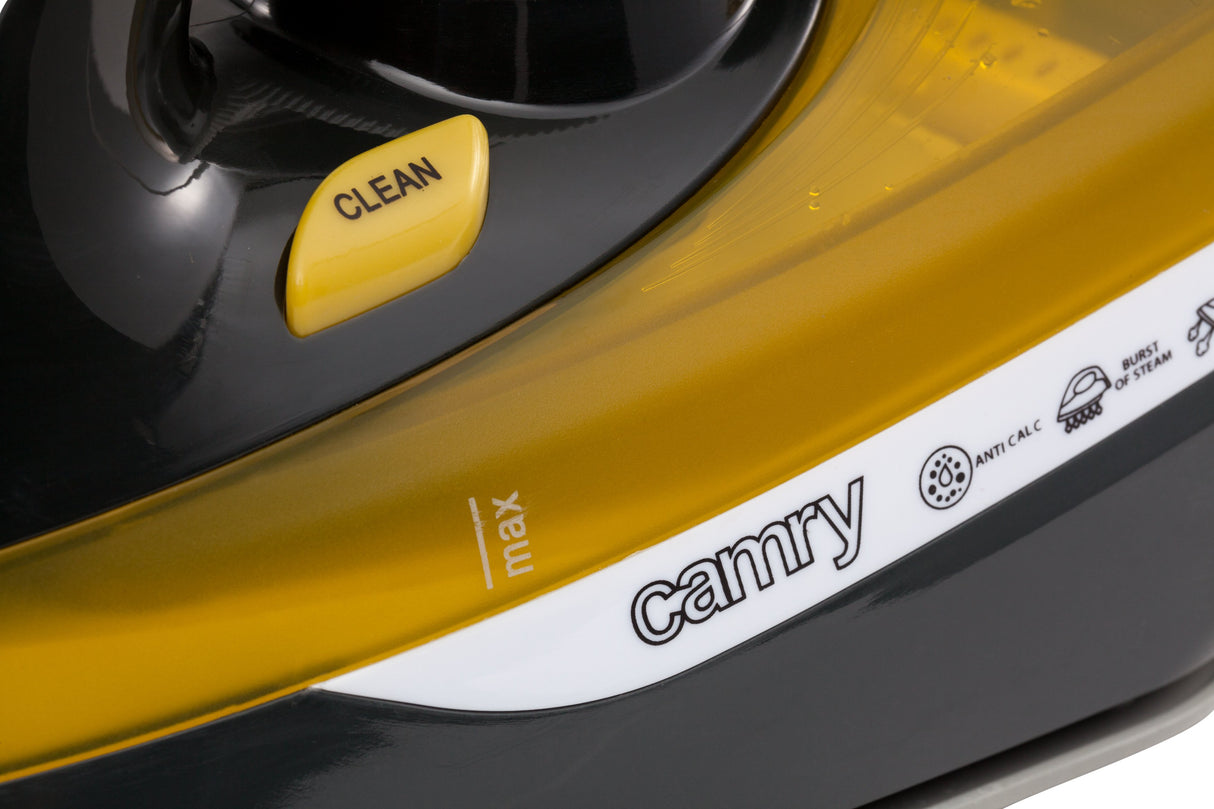 EAN 5908256839373 - Camry Premium CR 5029 plancha Plancha a vapor 2400 W Negro, Amarillo imagen 8