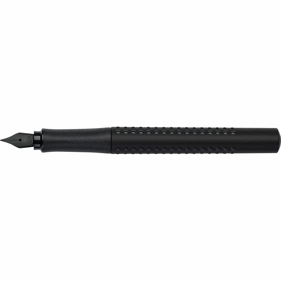Faber Castell Pluma Estilográfica Grip Edition All Black M Negro
