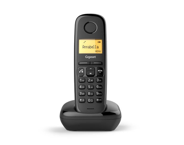 Gigaset A270a Teléfono Dect/Analógico Identificador De Llamadas Negro