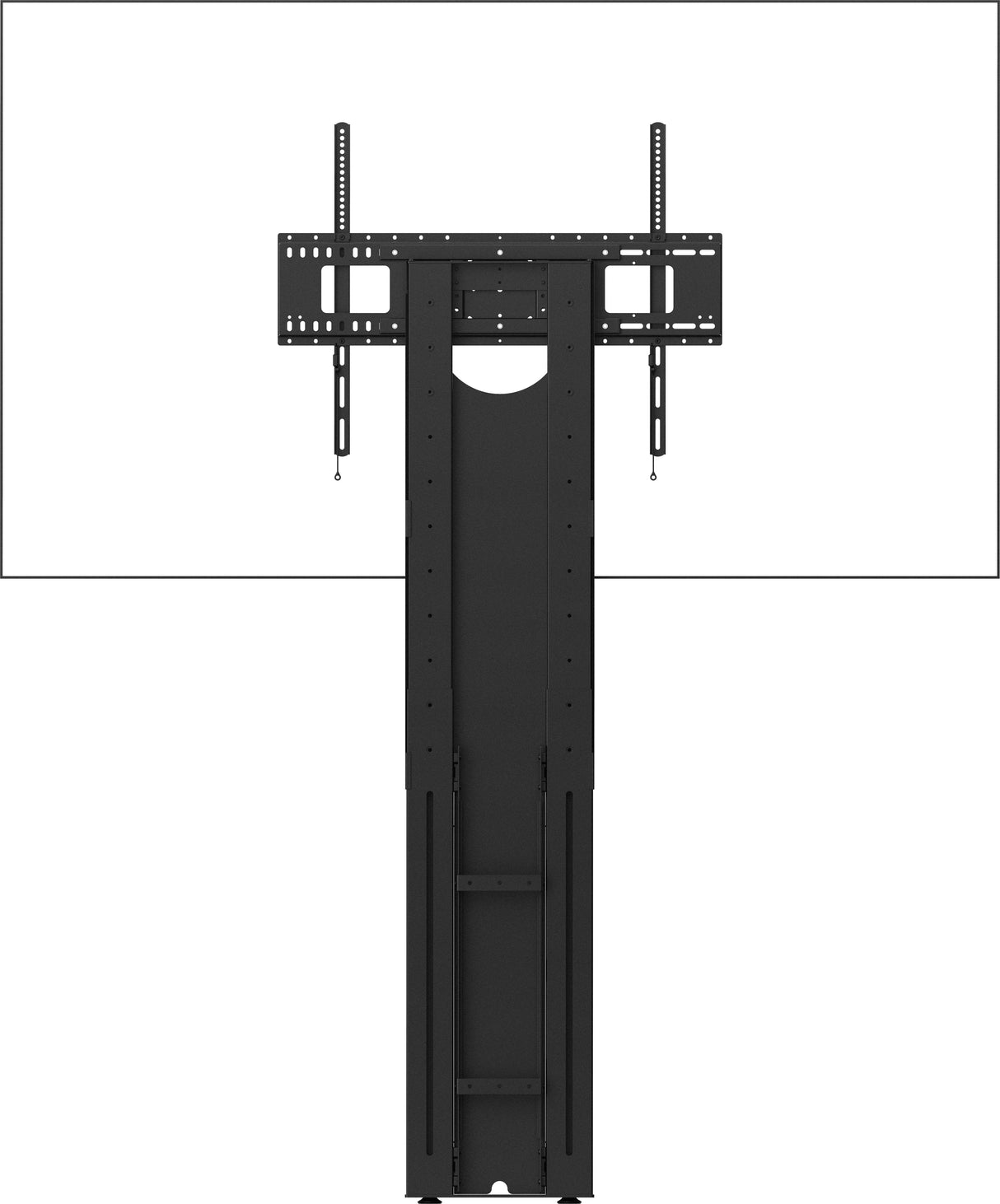 Soporte A Suelo Ajustable Manualmente En Altura Para Pantallas Grandes De Vision Garanta Durante Toda La Vida Til Del Producto De Alta Resistencia Apto Para Pantallas De Hasta 100" Con Tamaos Vesa De Hasta 800 X 600 Se Fija A La Pared Y Tra