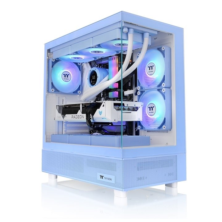 Caja Pc Thermaltake View 270 Tg Hydrangea Argb Atx 2xusb 3.2 Sin Fuente Azul