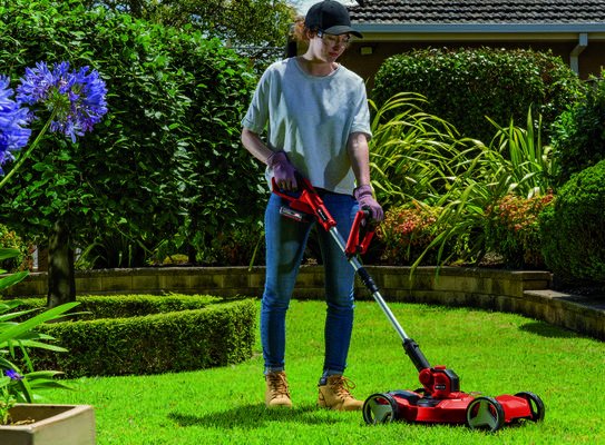 EAN 4006825654967 - Einhell GE-CT 18/28 Li TC-Solo 28 cm Batería Negro, Rojo imagen 3