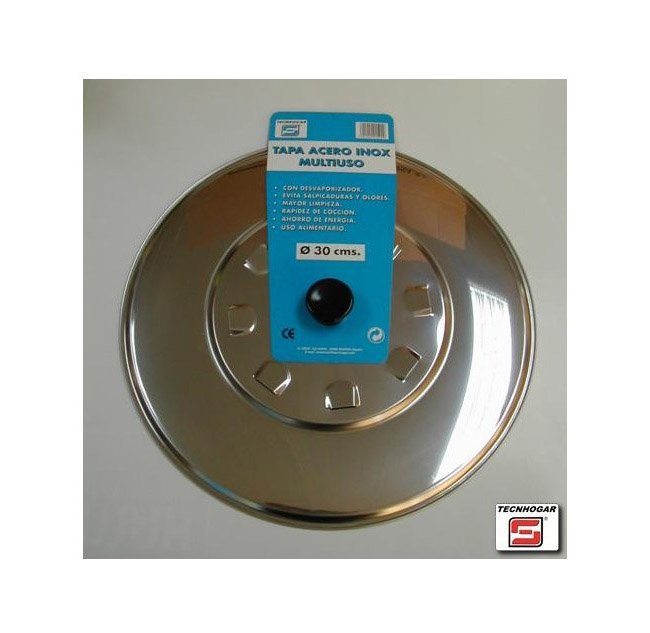 EAN 8421029015929 - TECNHOGAR 01592 tapa para alimentos Acero inoxidable Alrededor Tapa para boles imagen 1