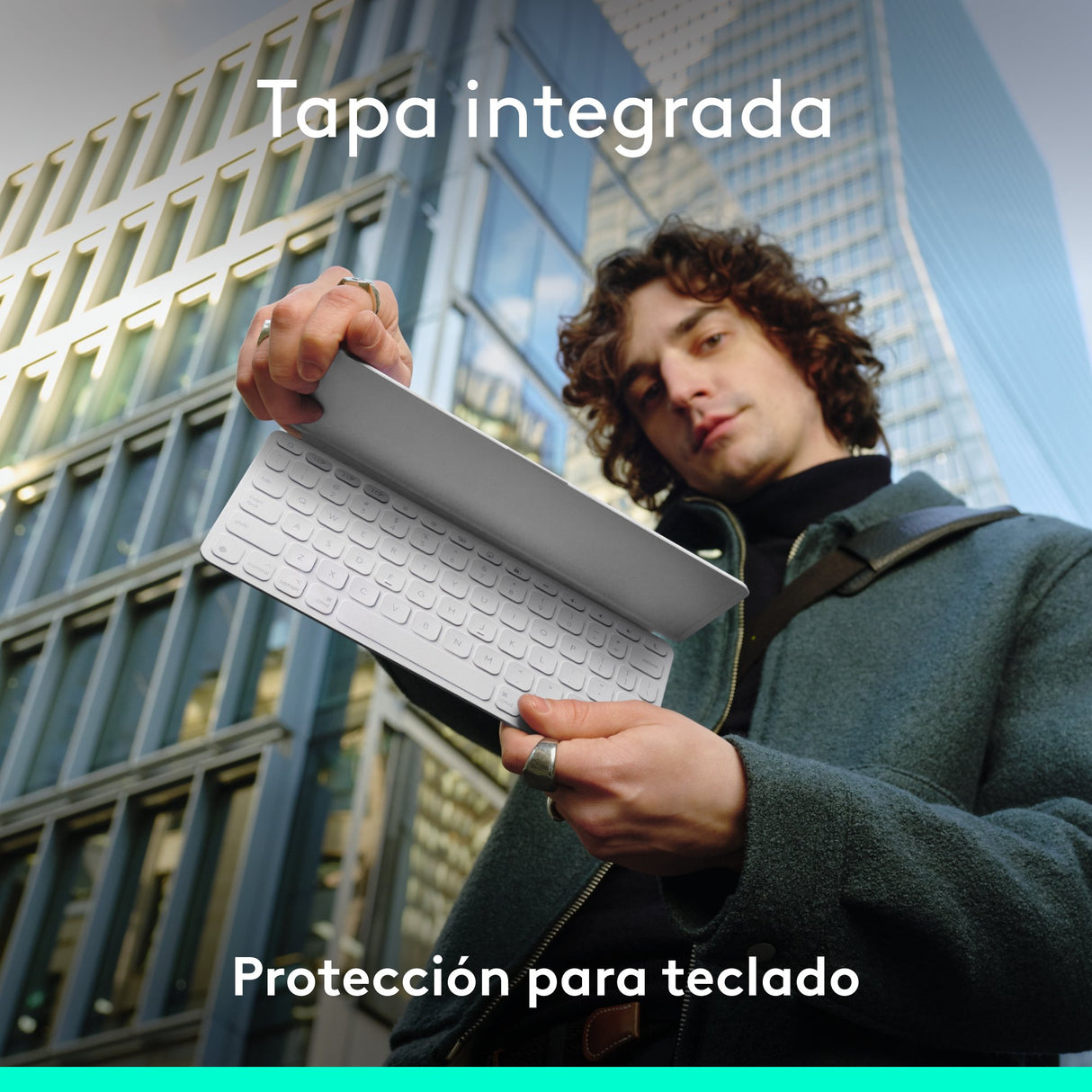 EAN 5099206126152 - Logitech 920-013011 teclado para móvil Español Bluetooth Gris, Blanco imagen 11