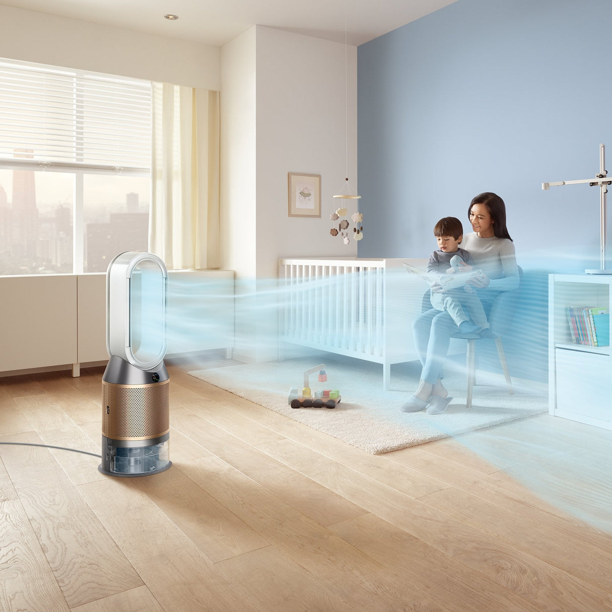 Dyson Purifier Humidify+Cool Formaldehyde 62,4 Db 40 W Blanco, Oro