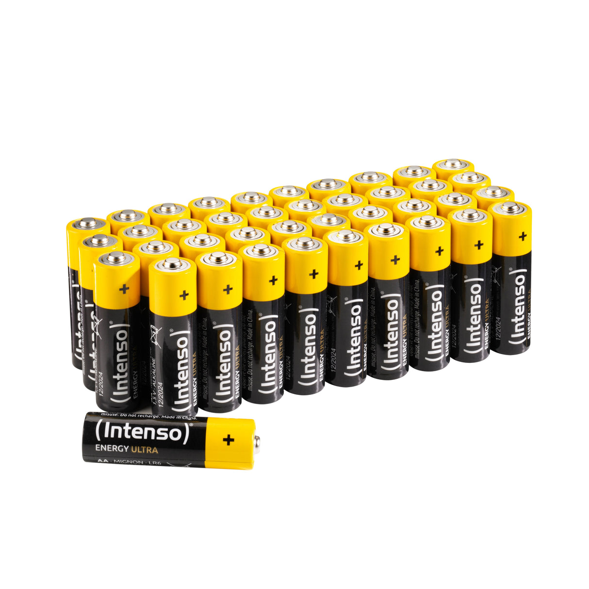 Intego Energy Ultra Aa Lr06, Batería Negra/Amarilla, 40 Paquete 7501520