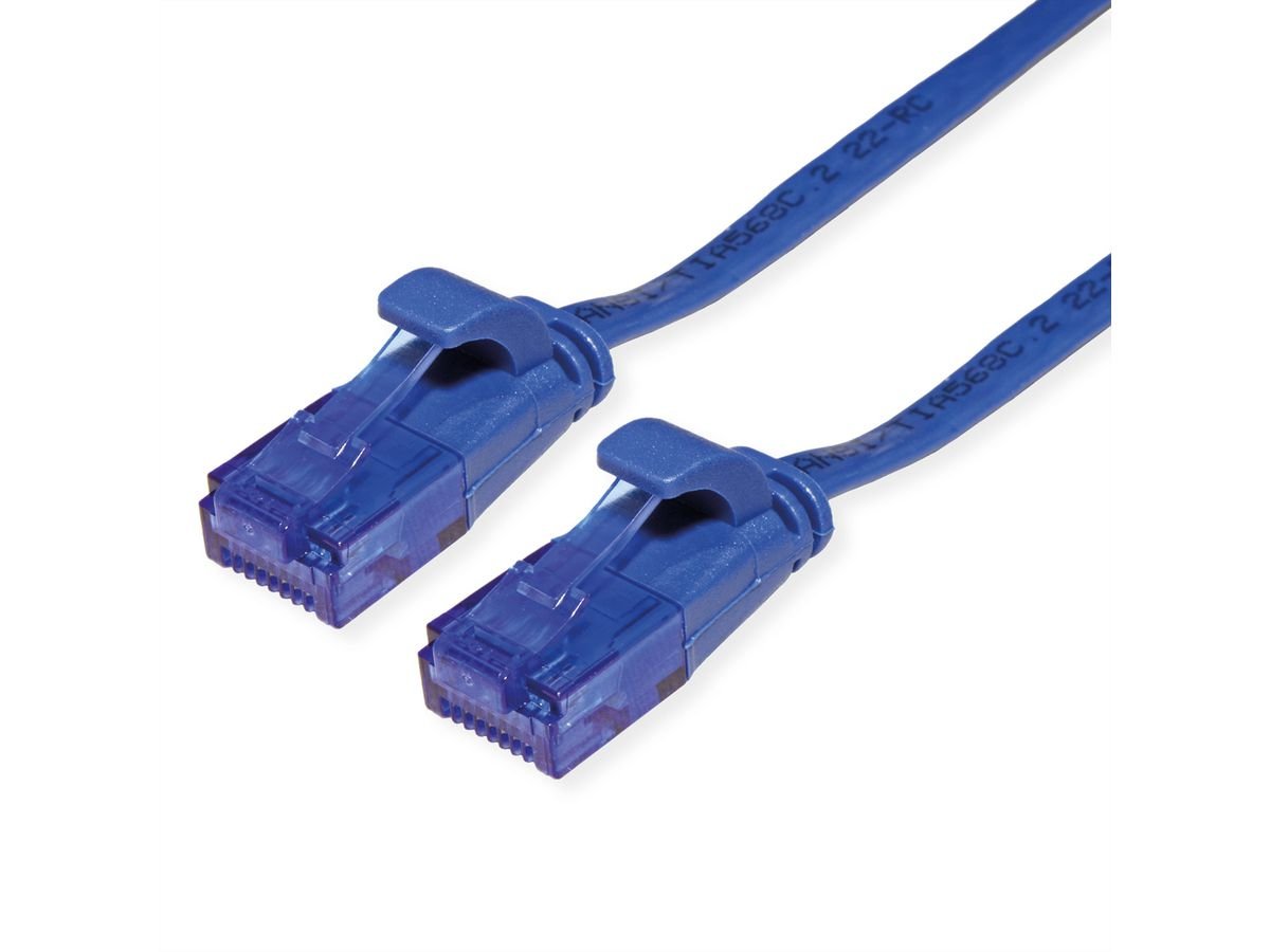 Value Cable De Red Cat.6a (Class Ea) Utp, Extra-Flach, Blau, 0,5 M