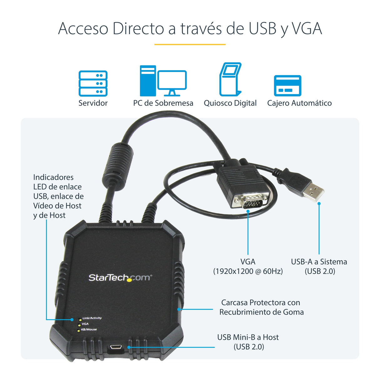 EAN 0065030862240 - StarTech.com NOTECONS02X interruptor KVM Negro imagen 10