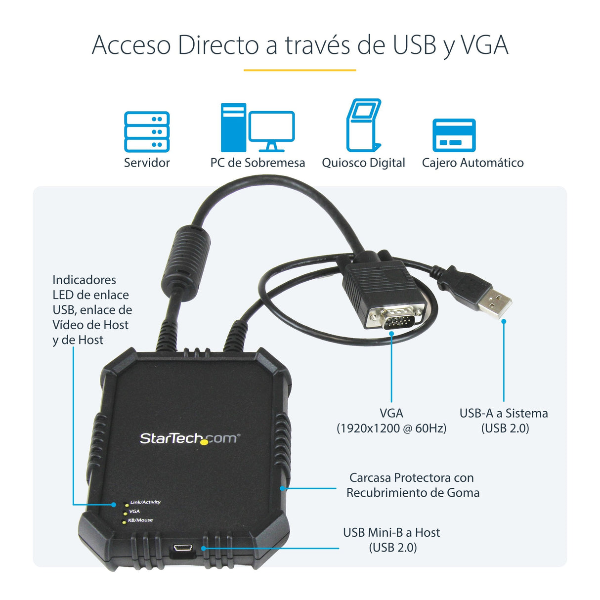 Startech Consola Kvm Ordenador Portatil