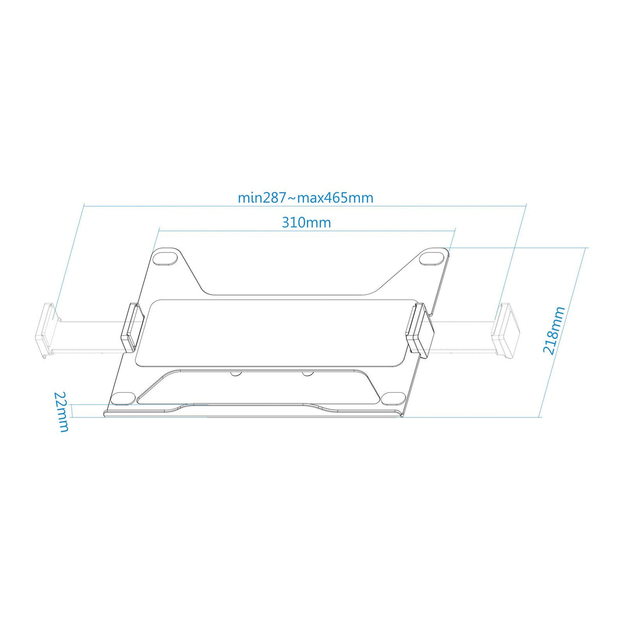 EAN 8433281012240 - TooQ TQLH1117-B soporte para ordenador portátil Soporte articulado con bandeja para ordenador portátil Ne imagen 5